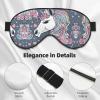 Unicorn Design03 Print Sleep Mask Silk-Like Eye Mask Sleeping Eye Mask for Women Men for Travel Sleep Relaxation view 4