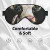 Cute Cow Print Sleep Mask Silk-Like Eye Mask Sleeping Eye Mask for Women Men for Travel Sleep Relaxation view 3