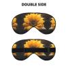 Beautiful Sunflower 4 Print Sleep Mask Silk-Like Eye Mask Sleeping Eye Mask for Women Men for Travel Sleep Relaxation view 2