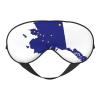 HDSKFNS Alaska State Flag Map Print Sleep Mask Silk-Like Eye Mask Sleeping Eye Mask For Women Men For Travel Sleep Relaxation view 1