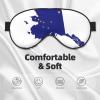 HDSKFNS Alaska State Flag Map Print Sleep Mask Silk-Like Eye Mask Sleeping Eye Mask For Women Men For Travel Sleep Relaxation view 3