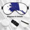 HDSKFNS Alaska State Flag Map Print Sleep Mask Silk-Like Eye Mask Sleeping Eye Mask For Women Men For Travel Sleep Relaxation view 4