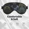 Black Leopard Print Print Sleep Mask Silk-Like Eye Mask Sleeping Eye Mask for Women Men for Travel Sleep Relaxation view 3