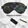 Black Leopard Print Print Sleep Mask Silk-Like Eye Mask Sleeping Eye Mask for Women Men for Travel Sleep Relaxation view 4