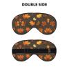 Autumn Camoflauge Print Sleep Mask Silk-Like Eye Mask Sleeping Eye Mask for Women Men for Travel Sleep Relaxation view 2