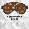 Autumn Camoflauge Print Sleep Mask Silk-Like Eye Mask Sleeping Eye Mask for Women Men for Travel Sleep Relaxation view 3
