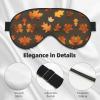 Autumn Camoflauge Print Sleep Mask Silk-Like Eye Mask Sleeping Eye Mask for Women Men for Travel Sleep Relaxation view 4