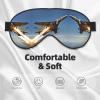 Aircraft Fighter Jets Print Sleep Mask Silk-Like Eye Mask Sleeping Eye Mask for Women Men for Travel Sleep Relaxation view 3