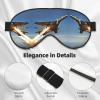 Aircraft Fighter Jets Print Sleep Mask Silk-Like Eye Mask Sleeping Eye Mask for Women Men for Travel Sleep Relaxation view 4