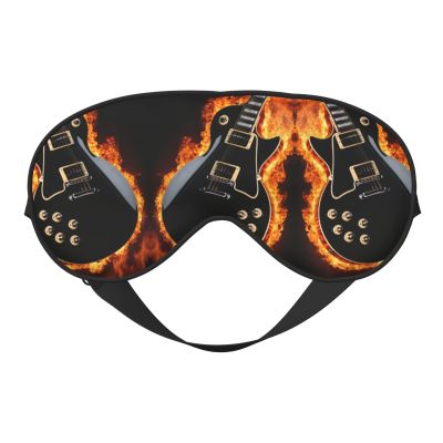 Electric Guitar Print Sleep Mask Silk-Like Eye Mask Sleeping Eye Mask for Women Men for Travel Sleep Relaxation