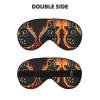 Electric Guitar Print Sleep Mask Silk-Like Eye Mask Sleeping Eye Mask for Women Men for Travel Sleep Relaxation view 2