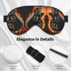 Electric Guitar Print Sleep Mask Silk-Like Eye Mask Sleeping Eye Mask for Women Men for Travel Sleep Relaxation view 4