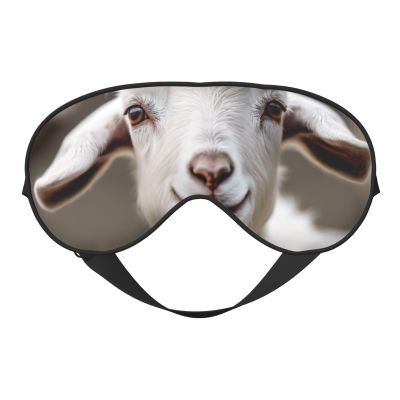 Cute Goat02 Print Sleep Mask Silk-Like Eye Mask Sleeping Eye Mask for Women Men for Travel Sleep Relaxation