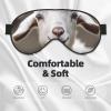 Cute Goat02 Print Sleep Mask Silk-Like Eye Mask Sleeping Eye Mask for Women Men for Travel Sleep Relaxation view 3