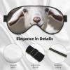Cute Goat02 Print Sleep Mask Silk-Like Eye Mask Sleeping Eye Mask for Women Men for Travel Sleep Relaxation view 4