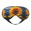 Beautiful Sunflower 2 Print Sleep Mask Silk-Like Eye Mask Sleeping Eye Mask For Women Men For Travel Sleep Relaxation view 1