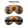 Beautiful Sunflower 2 Print Sleep Mask Silk-Like Eye Mask Sleeping Eye Mask For Women Men For Travel Sleep Relaxation view 2