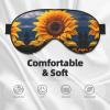 Beautiful Sunflower 2 Print Sleep Mask Silk-Like Eye Mask Sleeping Eye Mask For Women Men For Travel Sleep Relaxation view 3