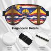 Arizona Flag-Standard Print Sleep Mask Silk-Like Eye Mask Sleeping Eye Mask for Women Men for Travel Sleep Relaxation view 4