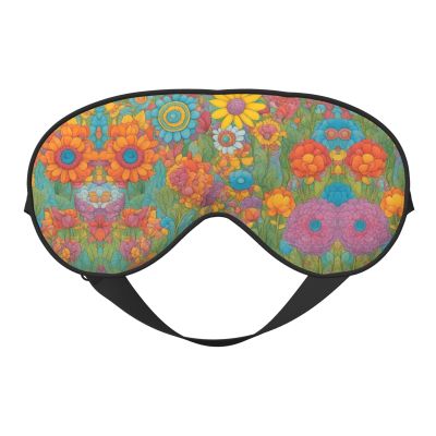 Bright Color 1 Print Sleep Mask Silk-Like Eye Mask Sleeping Eye Mask for Women Men for Travel Sleep Relaxation