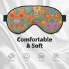 Bright Color 1 Print Sleep Mask Silk-Like Eye Mask Sleeping Eye Mask for Women Men for Travel Sleep Relaxation view 3
