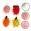 SAFIGLE 4pcs Luxury Oversized Bathing Balls Exfoliating Body Scrubbers Fruit-Theme Carrot Watermelon Gentle Skin Cleansing view 3