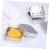 Homoyoyo Soap Box with Drain Strainer - Travel-Friendly Shaving Soap Holder Set of 2 view 3