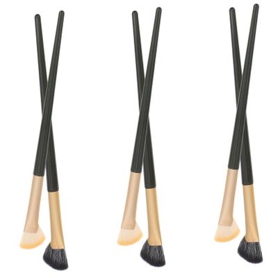 Beaupretty 6pcs Eyeliner and Concealer Brush for Women Angled Eyeliner Eyebrow and Makeup Brushes Versatile Tools for under Eye Brightening and Eyeshadow Application
