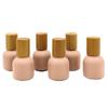 NatuRoller 10ml Glass Roller Bottles with Bamboo Cap and Stainless Steel Ball for Essential Oils (Peach, Bamboo) view 1