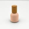 NatuRoller 10ml Glass Roller Bottles with Bamboo Cap and Stainless Steel Ball for Essential Oils (Peach, Bamboo) view 3