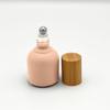 NatuRoller 10ml Glass Roller Bottles with Bamboo Cap and Stainless Steel Ball for Essential Oils (Peach, Bamboo) view 4