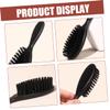 Ipetboom Retro Oil Head Brush Bristle Barber Shredded Hair Brush Beard Comb for Men view 2