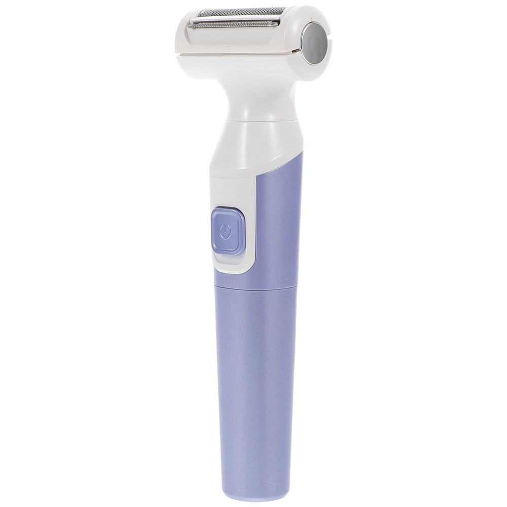 Ipetboom Women Electric Shaver Dual Head Hair Removal Trimmer for Body Face Bikini Underarms Quick Charging Compact and Portable for Wet Dry Use Blue