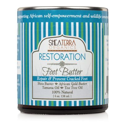 FOOT RITUALS RESTORATION Foot Butter  Deep Moisture Balm for Dry, Tired Feet  Natural Oils & Butters  2 oz