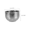 EXAOMBLE Shaving Soap Bowl Stainless Steel Double Layer Travel Mug for Shaving Soap Brushes Facial Compact Easy to Clean Grooming Accessories for Men view 2