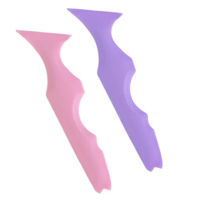 MAJORMENCH 2pcs Eyebrow Stencils and Quick Makeup Tools Silicone Applicator for Precise Eyeliner and Mascara Drawing Easy to Clean Compact Beauty