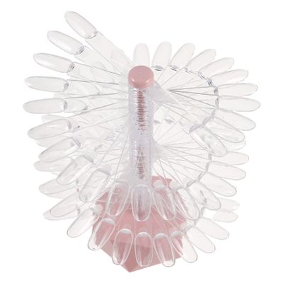 AUTSUPPL 60- Nail Art Display Stand Nail Tip Holder Art Supplies Spiral Rack Display Board Salon Practice Accessory