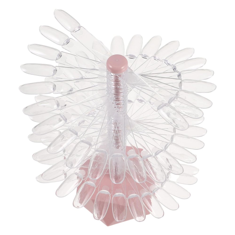 AUTSUPPL 60- Nail Art Display Stand Nail Tip Holder Art Supplies Spiral Rack Display Board Salon Practice Accessory