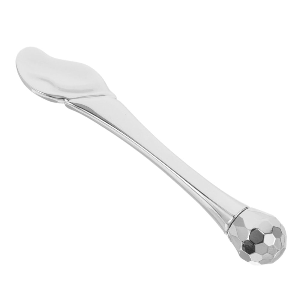 CALLARON Eye Cream Stick Roller Metal Leaf Design Portable Eye Massage Tool for Skincare 1 Piece for Dark Circles and Puffiness Relief