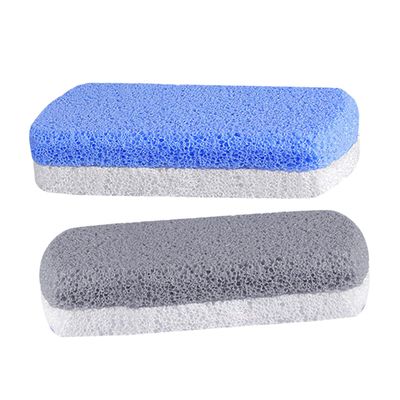BATHVEVE 2pcs Pumice Stone for Feet Exfoliation Dual-Sided Foot Scrubber for Dead Skin Removal Lightweight for Home and Travel Grey Color Options