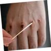 Beaupretty 300pcs Reusable Cotton Swabs Soft Pointed Makeup Accessories Convenient Household Tipped Travel Cotton Swabs Ear Cleaning Liquid Swabs Eyebrow Accessory Safety Swabs Shaft view 2