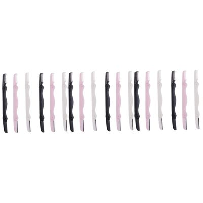 DEARMAMY 18pcs Eyebrow Trimmer Knife Razor for Facial Bikini Area Lightweight Non-slip for Women Beauty