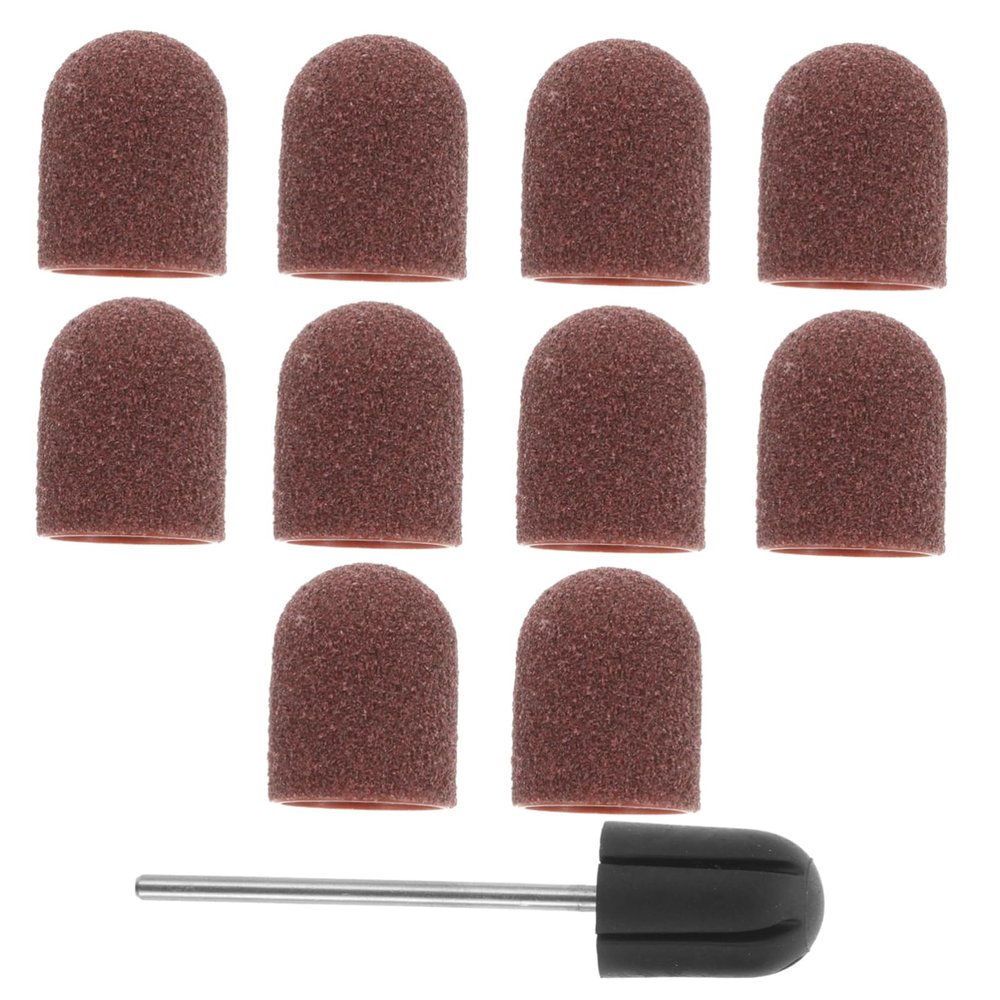 WRITWAA 1set Multi-functional Manicure Polishing Drill Bits for Nail Art Sanding Bands for Dead Skin Removal Nail Reshaping for Home