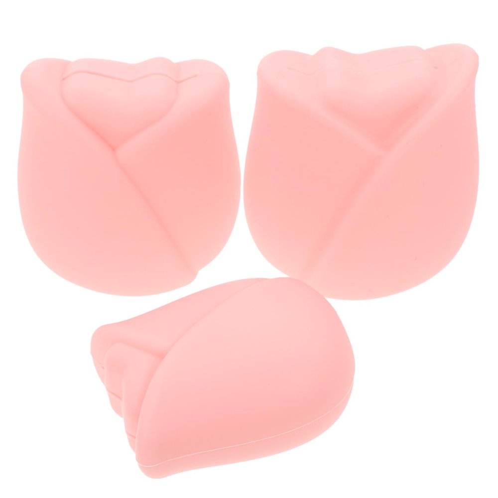 CALLARON 3pcs Makeup Brush Holders Travel Organizer Silicone Protective Covers Compact