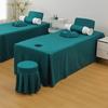 Green/a,70 * 185cm(S),LDLCYCN Massage Table Bedskirt Lash Bed Skirt with Breathing Hole Massage Table Fitted Sheet with 360 Elastic Band Massage Bed Cover for Salon Massage Square Head Washable view 1