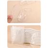 baojielai Clear Acrylic Cosmetic Palettes with Spatula Makeup Palettes Mixing Tray Apply for Eyeshadow Nails Art Pigment Blending view 3