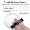 10g Refillable Loose Powder Container with Sifter & Puff  Travel Cosmetic Jar Compact with Lid, Empty Makeup Box for Face Powder view 2