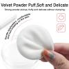 10g Refillable Loose Powder Container with Sifter & Puff  Travel Cosmetic Jar Compact with Lid, Empty Makeup Box for Face Powder view 3