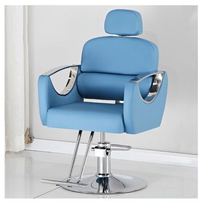 Barber Salon Chair for Hair Stylist,Height Adjustable Hair Chair with Professional Hydraulic PUM,Multi-Function Shampoo Tattoo Beauty Salon Hairdresser Armchair,Blue,A