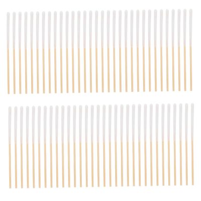 SAFIGLE 300pcs Pole Cotton Swabs Tips Cotton Portable Pointed Swabs Non-linting Beauty Supply